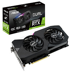 ASUS Carte graphique DUAL RTX3060TI O8G V2 LHR GeForce RTX 3060 Ti O8G - V2 - GDDR6 - Overclockée - LHR