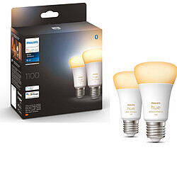 Avis Philips Hue White Ambiance 10.5W A60 E27 EU x2