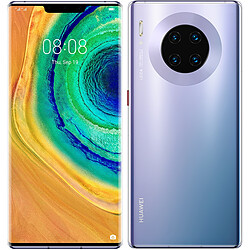 Huawei Mate 30 Pro - 256 Go - Silver Smartphone 6,53'' OLED Horizon FHD+ - Kirin 990 - RAM 8 Go - Quadruple Caméra Leica - 4500 mAh - IP68 - Huawei AppGallery (Services Google non intégrés) - EMUI10