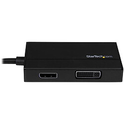 StarTech.com Adaptateur audio / vidéo de voyage - Convertisseur 3-en-1 HDMI vers DisplayPort VGA ou DVI - Noir