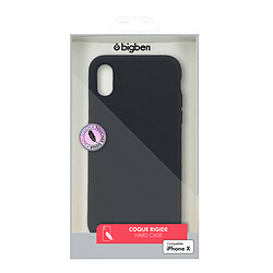 Bigben Interactive Coque rigide pour iPhone X - COVSOFTIP8BL - Noir Coque rigide pour iPhone X - COVSOFTIP8BL - Noir