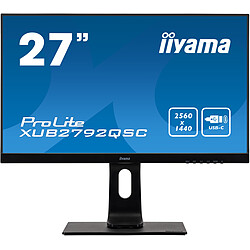 iiyama ProLite XUB2792QSC-B1 computer monitor iiyama ProLite XUB2792QSC-B1 écran plat de PC 68,6 cm (27") 2560 x 1440 pixels Wide Quad HD LED Noir