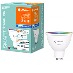 Ledvance Ampoule connectée Smart+ Bluetooth SPOT 50W GU10 - Couleur changeante SMART+ Spot GU10 Multicolour - Spot LED connecté PAR16 avec technologie Bluetooth