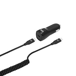 Avis WE Bundle Chargeur allume-cigare pour voiture USB C de 3W pour Samsung S10/S9/S8/S7 Huawei, Honor et Plus et un cable USB-C vers USB-C de 1,50m - Noir