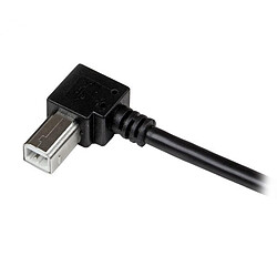 Avis StarTech.com Câble USB 2.0 A vers USB B Coude à droite Male / Male pour imprimante - 2 m - Noir