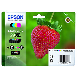 Epson Multipack T2996 Fraise XL ( BK/C/M/Y) Cartouches d'encre Noires et couleurs