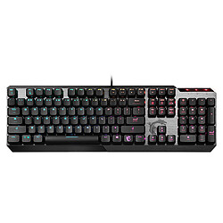 MSI Vigor GK50 Low Profile Clavier gamer mécanique - Switches Kailh Low Profile - Mystic Light RGB - AZERTY - port USB