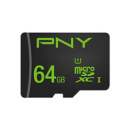 PNY Performance 50MB/s UHS-I U1 Class 10 64 Go + adaptateur