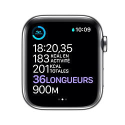 Acheter Apple Watch Series 6 - GPS+Cellular - 44 - Acier Argent / Bracelet Sport Blanc - Regular · Reconditionné