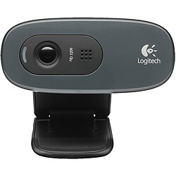 Logitech C270 Refresh Webcam filaire – Résolution HD 1280 x 720 pixels – Microphone intégré 