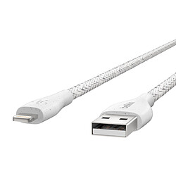 Acheter Belkin Câble Lightning vers USB + attache - Blanc