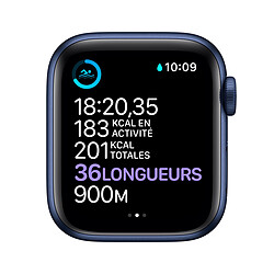 Avis Apple Watch Series 6 - GPS - 40 - Alu Bleu / Bracelet Sport Deep Navy - Regular · Reconditionné