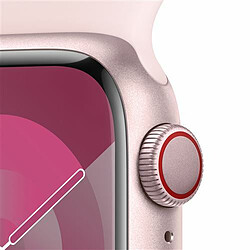 Avis Apple Watch Series 9 GPS + Cellular 41 mm avec boîtier en aluminium Rose et bracelet sport Rose clair S/M