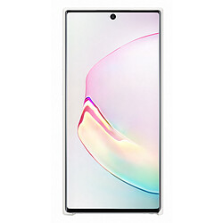 Samsung Coque Silicone Galaxy Note10 Plus - Blanc