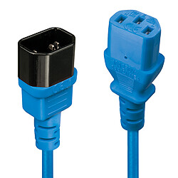 Lindy 30471 power cable Lindy 30471 câble électrique Noir, Bleu 1 m Coupleur C14 Coupleur C13