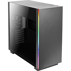 AeroCool GLO RGB (Noir) Boitier Moyen Tour avec Panneau en Verre Trempé