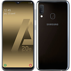 Samsung Galaxy A20e - 32 Go - Noir Galaxy A20e - 5,8'' HD+ - 4G - 32 Go - Android 9.0 - Reconnaissance faciale - Lecteur d'empreinte digitale - Batterie 3000 mAh