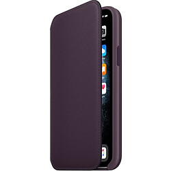 Avis Apple Étui folio en cuir pour iPhone 11 Pro - Aubergine