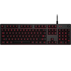 Logitech G G413 - Mécanique  Clavier gamer - Rétro-éclairage blanc - Switches Romer-G tactiles - Châssis en alliage d'aluminium - AZERTY - Connexion filaire USB - Noir