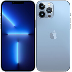 Apple iPhone 13 Pro Max - 512 Go - Sierra Blue - sans écouteurs · Reconditionné Smartphone 6,7 Super Retina XDR - Puce A15 Bionic - Charge rapide 20W ou plus - Cam?ra 12MP - Mode Cin?matique - iOS 15