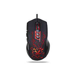 Gamium 3000 - RGB Souris gamer - Rétroéclairage - Filaire - USB - capteur laser - 3200 dpi - 8 boutons - Droitier - Noire