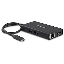 StarTech.com Adaptateur USB 3.0 Type C vers HDMI, RJ45 et USB 3.0 Adaptateur multiport USB Type-C pour ordinateur portable - Power Delivery - HDMI 4K - GbE - USB 3.0