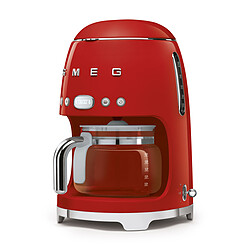 Smeg Cafetière filtre programmable 10 tasses Années 50 - Rouge - DCF02RDEU