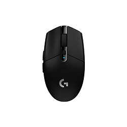 Logitech G Souris gamer G305 Lightspeed - Noir Souris gamer - Connexion sans fil Bluetooth avec récepteur USB - Capteur optique HERO - Jusqu'à 12 000 DPI - 6 boutons - Droitier - Noir