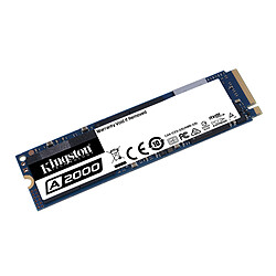 Kingston A2000 500 Go - M.2 PCIe (NVMe) Disque SSD  M.2 PCIe (NVMe) - 2200 Mo/s - SA2000M8/500G