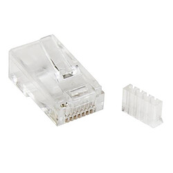 StarTech.com 50 Fiche modulaire Cat6 RJ45 pour fil solide - Transparent