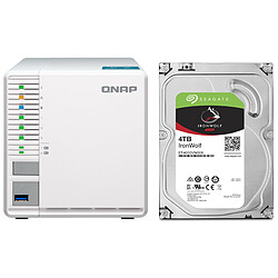 QNAP TS-351-2G - 3 baies + IronWolf 4 To 3.5'' SATA III (6 Gb/s) Cache 64 Mo