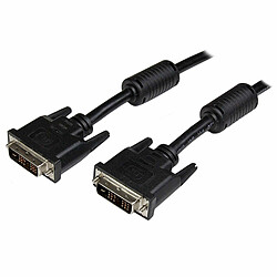 StarTech.com Câble DVI-D Single Link de 5 m - Cordon DVI vers DVI pour écran numérique - M/M - 1920x1200 Câble DVI-D Single Link de 5 m - Cordon DVI vers DVI pour écran numérique - M/M - 1920x1200 - Noir