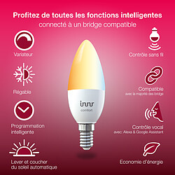 Avis Innr Ampoule connectée E14 - Blanc variable - ZigBee 3.0 - Pack de 2