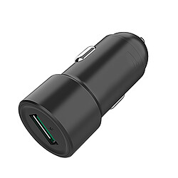 We Chargeur allume-cigare 1 port USB - 18W - 3A - Compatible QC 3.0 - noir