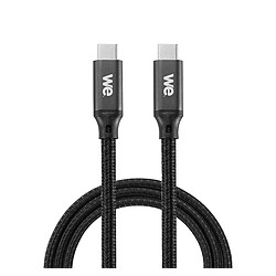 WE Câble USB C vers USB C Charge Rapide 3A 60W Câble USB Type C USB 3.2 gen 1 Nylon Tressé Ultra Résistant Longueur 1M 