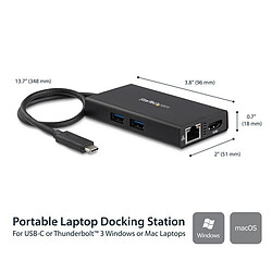 Avis StarTech.com Adaptateur USB 3.0 Type C vers HDMI, RJ45 et USB 3.0