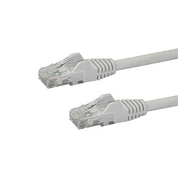 StarTech.com Câble reseau Cat6 Gigabit UTP sans crochet de 2m - Cordon Ethernet RJ45 anti-accroc - M/M - Blanc Câble RJ45 catégorie 6 UTP - 3m - Blanc