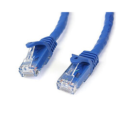 StarTech.com Câble réseau Cat6 Gigabit UTP sans crochet de 3m - Cordon Ethernet RJ45 anti-accroc - M/M - Bleu