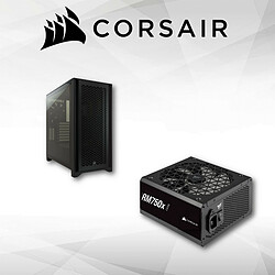 Corsair RM750x SHIFT - 750W - 80 Plus Gold + 4000D Airflow Noir - Avec fenêtre 