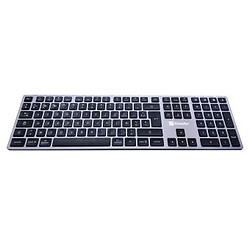 We Bundle clavier souris sans fil connextion Bluetooth et 2.4Ghz aspect Alu, Noi