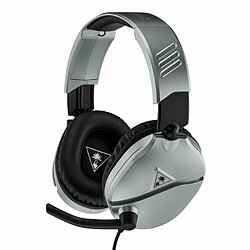 Turtle Beach Recon 70 Silver Casque gamer - Connexion filaire 3,5 mm - Compatible XBOX ONE, PS4, NINTENDO SWITCH, APPAREILS MOBILES - Couleur argent