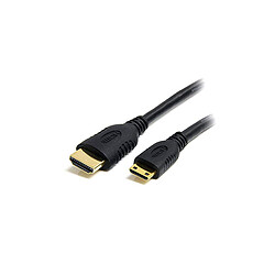 StarTech.com Câble HDMI haute vitesse avec Ethernet 1 m - HDMI vers HDMI Mini - M/M Câble HDMI haute vitesse avec Ethernet 1 m - HDMI vers HDMI Mini - M/M - Noir