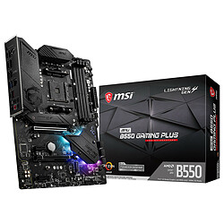 MSI MPG B550 GAMING PLUS Carte mère ATX - Socket AM4 - AMD B550 - 4 x DDR4 - M.2 PCI-E 4.0 4x + SATA 6 Gb/s - USB 3.1 - PCI-Express 4.0 16x