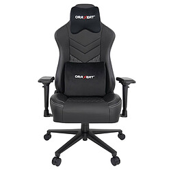 Oraxeat MX850 - Noir/Blanc Siège gamer inclinable 160° - Châssis en acier et pied en aluminium renforcé - Jusqu'à 150 Kg