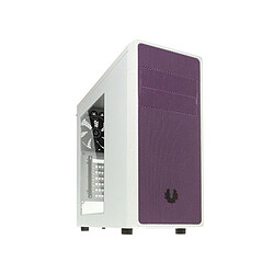 BitFenix Neos - ATX - Blanc/Violet - Avec fenêtre Boitier PC ATX - Avec fenêtre - Ventilateur inclus - Sans alimentation