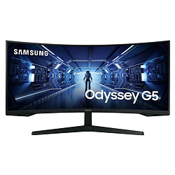 Samsung 34" UWQHD LC34G55TWWPXEN Ecran PC Gamer Incurvé - 3440 x 1440 - 1 ms - 165 HZ - Port d'affichage/HDMI