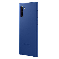 Avis Samsung Coque cuir Galaxy Note10 - Bleu