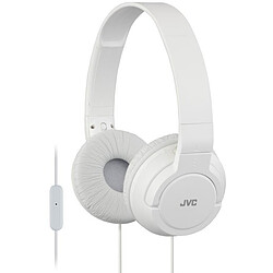 JVC HA-SR185-W-E Casque pliable a plat + télécommande smartphone,