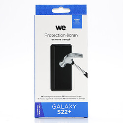 WE Verre Trempé pour SAMSUNG GALAXY S22+] - Film Protection Ecran Anti-Rayures - Anti-Bulles d'Air - Ultra Résistant - Dureté 9H Glass