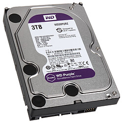 Western Digital WD PURPLE 3 To - 3.5'' SATA III 6 Go/s - Cache 64 Mo - Violet